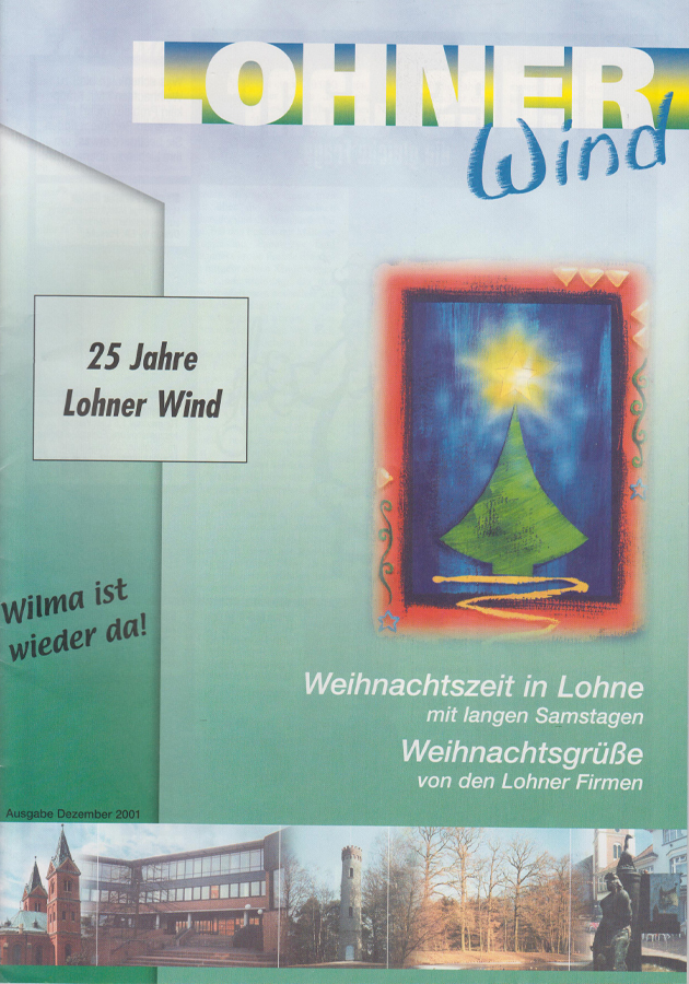 Titelbild Lohner Wind 12.2001 - 25 Jahre 
